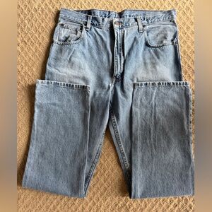 Vintage Arizona Jeans Men's Boot Cut Cotton Casual Blue Denim 36*34